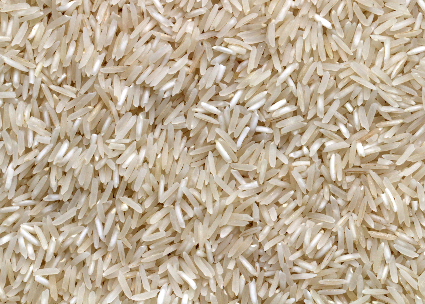 Uncooked long-grain rice